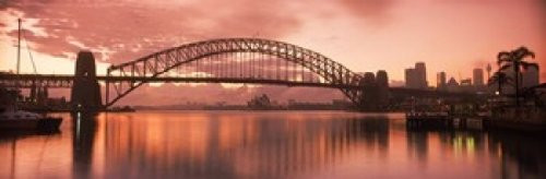 Posterazzi PPI137157L Harbour Bridge Opera House in The Background Harbor Sydney New South Wales Australia Poster Print 36 x 12 Varies