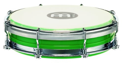 Meinl Percussion Tamborim with Floatune Tuning System   NOT MADE IN CHINA   Green ABS Plastic Body and Synthetic Head 2 YEAR WARRANTY  TBR06ABS GR
