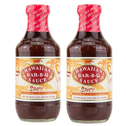 NOH Hawaiian Spicy Bar B Q Sauce 20 Fl Oz Bottles Pack of 2 NOH Hawaiian Spicy Bar B Q Sauce 20 Fl Oz Bottles Pack of 2