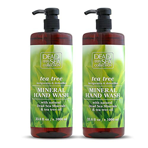 Dead Sea Collection Mineral Hand Wash with Tea Tree Invigorates and Detoxifies 676 floz Pack of 2