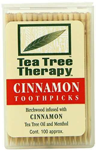 Tea Tree Therapy Toothpicks Cinnamon 100 Count