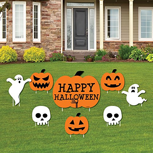 Big Dot of Happiness Trick or Treat Yard Sign Outdoor Lawn Decorations Happy Halloween Party Yard Signs Set of 8 Big Dot of Happiness Trick or Treat Yard Sign Outdoor Lawn Decorations Happy Halloween Party Yard Signs Set of 8