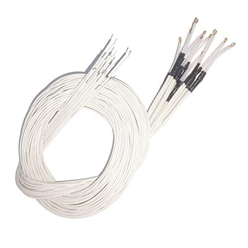 Sunhokey 10Pcs NTC 3950 100K Thermistors Temp Sensor with 1M Wiring for RepRap 3D Printer Heatbed Mendel Prusa J Head