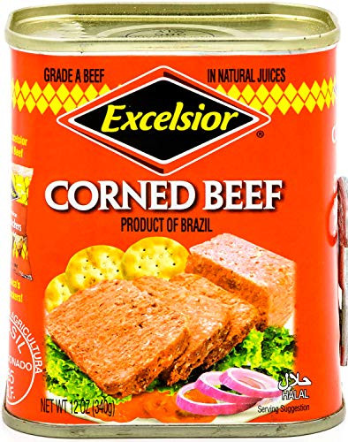 EXCELSIOR Corned Beef 12 oz Halal Grade A Corned Beef In Natural Juices