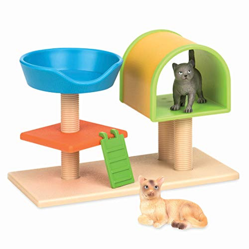 Terra by Battat  Cat Tree  Cat Toy Animal Figure Playset for Kids 3 Years Old and Up  3 pc