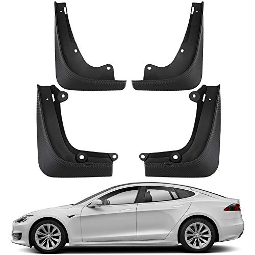 BASENOR Tesla Model S Mud Flaps Splash Guards Set of Four   Model S