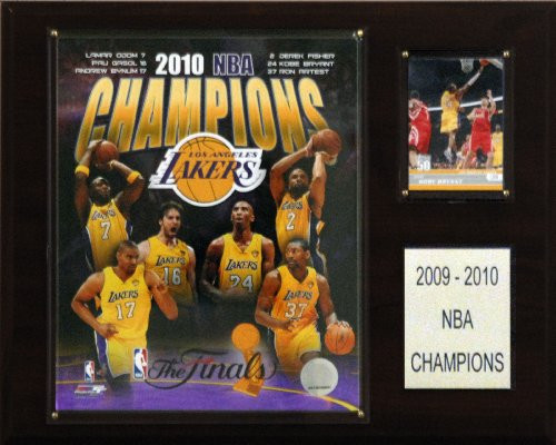 NBA Lakers 2009 10 NBA Champions Plaque