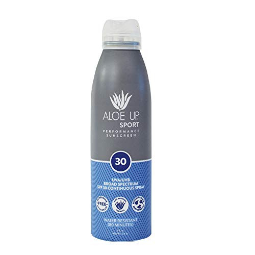 Aloe Up Sport SPF 30 Continuous Spray Sunscreen 6oz Aloe Up Sport SPF 30 Continuous Spray Sunscreen 6oz