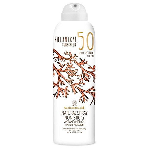 Australian Gold Botanical Sunscreen Natural Spray SPF 50 6 Ounce Broad Spectrum Water Resistant Australian Gold Botanical Sunscreen Natural Spray SPF 50 6 Ounce Broad Spectrum Water Resistant