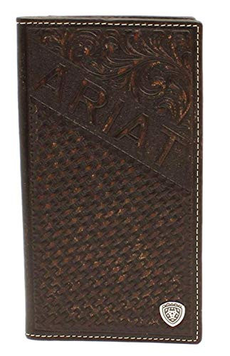Ariat Embossed Rodeo Wallet w Ariat Shield Tan One Size