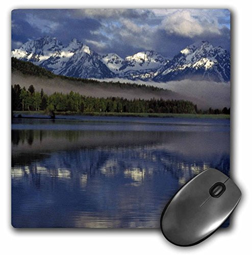 3dRose LLC 8 x 8 x 0.25 Inches Mouse Pad, Wyoming, Grand Teton. Reflection on Lake Marilyn Parver (mp_97501_1)