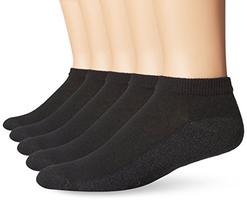 Hanes Men s FreshIQ ComfortBlend Low Cut Socks Black Shoe Size  6 12  Pack of 6