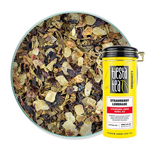 Tiesta Tea   Strawberry Lemonade Loose Leaf Strawberry Lemon Herbal Tea Strawberry Lemonade 4 Ounce