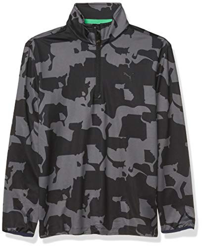 Puma Golf Boys 2019 Union Camo 1 4 Zip Iron Gate Medium