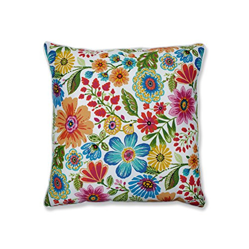 Pillow Perfect Outdoor Indoor Gregoire Prima Floor Pillow 25 x 25 Blue Pillow Perfect Outdoor Indoor Gregoire Prima Floor Pillow 25 x 25 Blue