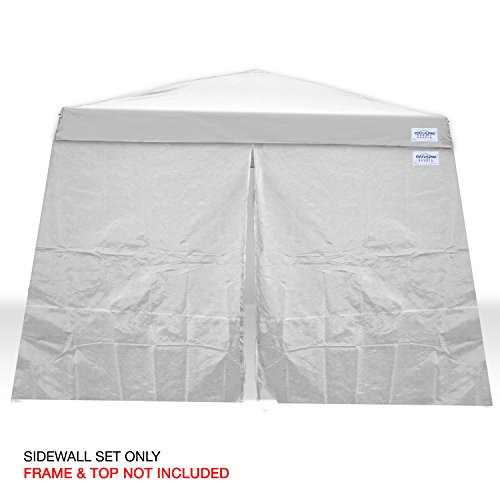 Caravan Canopy 11007812014 Set for 64 sqft V Series Slant Leg 10x10 Canopy sidewalls White