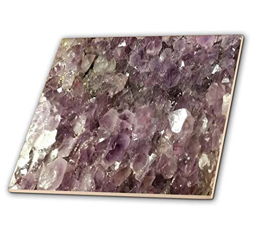 3D Rose Image of Close up of Purple Agate Ceramic Tile