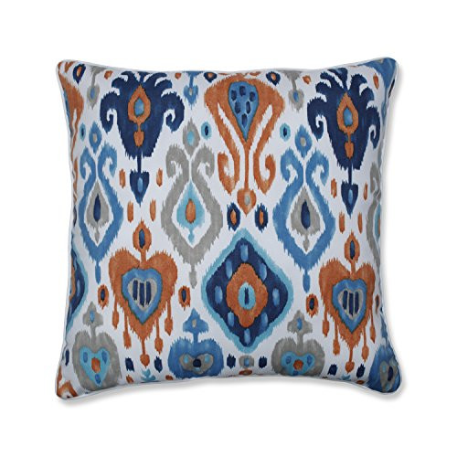 Pillow Perfect Outdoor   Indoor Paso Azure 25 inch Floor Pillow Blue 25 X 25 X 5