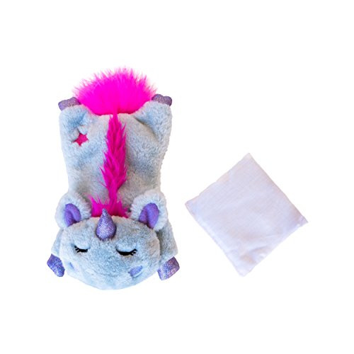 Petstages Unicorn Cuddle Pal  Soft Soothing and Comforting Microwaveable Plush Stuffed Pillow