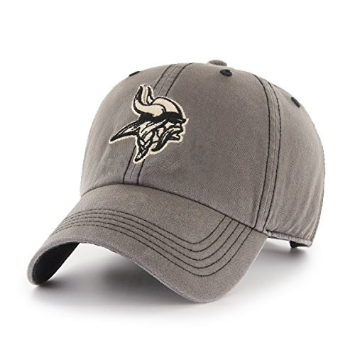 OTS NFL Minnesota Vikings Men s Deck Hand Challenger Adjustable Hat Charcoal One Size