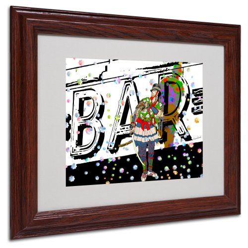 Bar Warrior by Miguel Paredes, Wood Frame 11x14-Inch