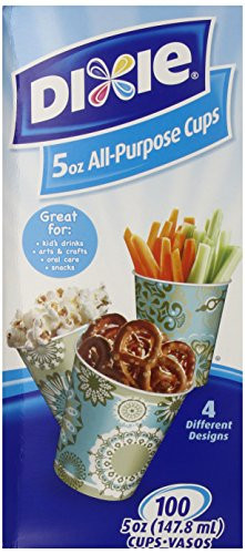 Dixie 5oz All Purpose Cups 100ct   Colors Styles Vary