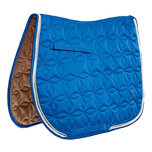 Weatherbeeta Roma Ecole Flower Diamond Quilt All Purpose Saddle Pad Teal Lavender Full
