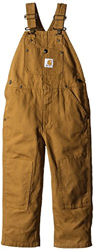 Carhartt Little Boys  Canvas Bib Overall Carhartt Brown 5