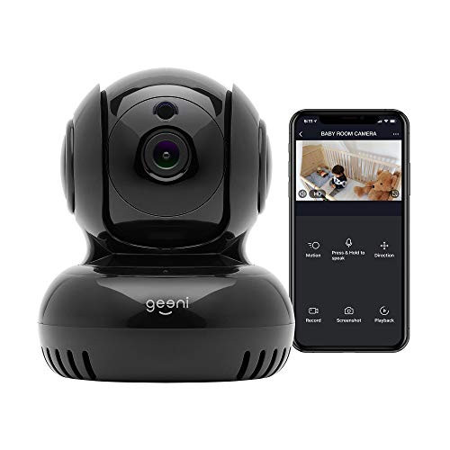Geeni Sentinel 1080p HD Pan   Tilt Baby Security Smart Camera Indoor Camera for Home Security No Hub Required Smart Camera Compatible with Alexa   Google Assistant Requires 24 GHz Wi Fi