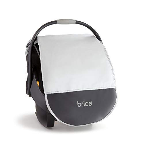 Munchkin Brica Infant Comfort Canopy Car Seat Cover Helps Block UVA UVB Rays Grey