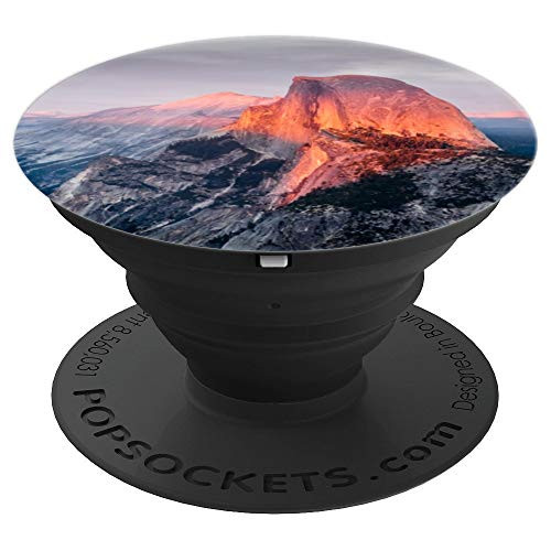 Half Dome Yosemite Mountain Switchback Sunrise Sunset PopSockets Grip and Stand for Phones and Tablets
