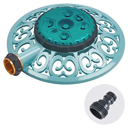 Sprout 65101 AMZ Metal 8 Pattern Sprinkler and QuickConnect Product Adapter Amazon Bundle Gooseberry Green