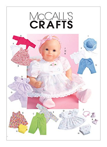 McCall's Sewing Pattern MP609 / M4338 - Casual Baby Doll Clothes, OSZ(One Size)
