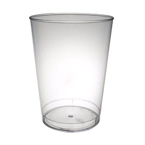 Party Essentials Hard Plastic Party Cups 10 Ounce Tall Tumblers Clear 20 Count