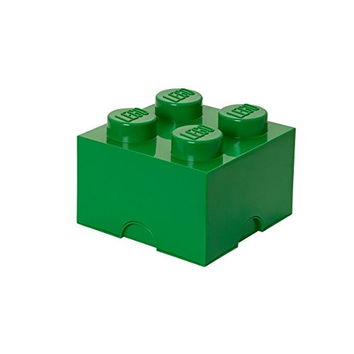 Room Copenhagen Lego Storage Brick Box   Stackable Storage Solution   Brick 4 Dark Green  4003