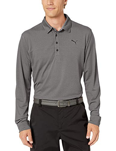 Puma Golf 2019 Men s Long Sleeve Polo Puma Black Heather 3X Large