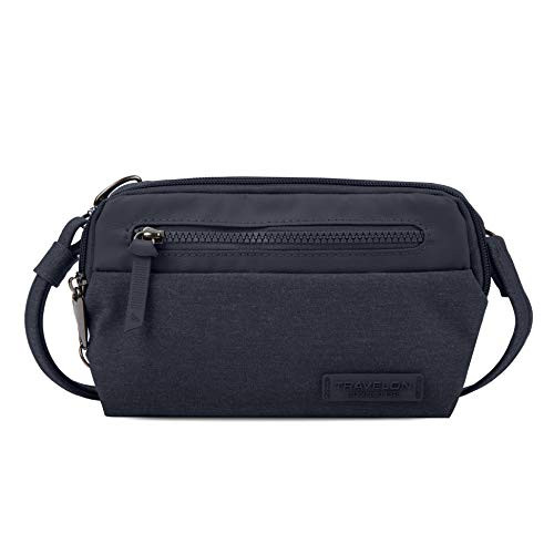 Travelon  Anti Theft Metro Convertible Small Crossbody Bag   Navy Heather