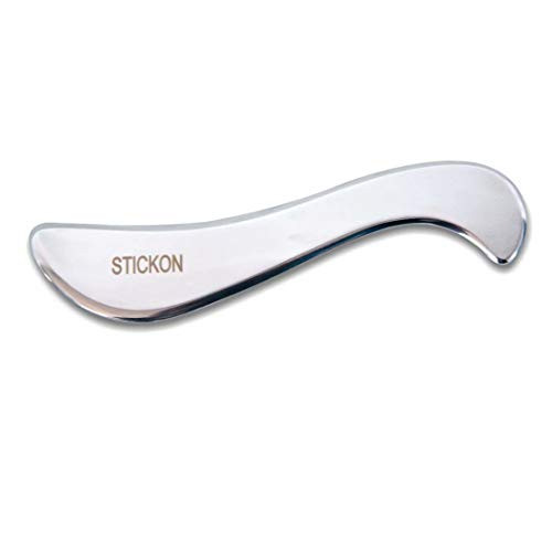 Stainless Steel Gua Sha Scraping Massage Tool   STICKON IASTM Tools Great Soft Tissue Mobilization Tool  D Shape