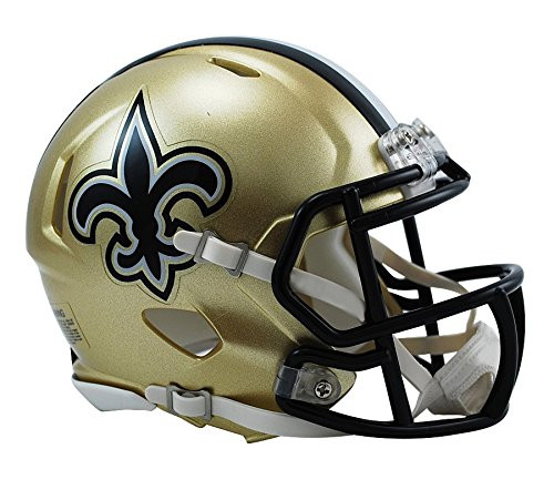 Riddell NFL New Orleans Saints Speed Mini Football Helmet Riddell NFL New Orleans Saints Speed Mini Football Helmet