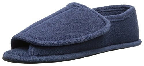 MUK LUKS Men s Velcro Open Toe Slippers