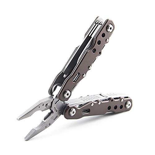 Multitool Pliers Portable Camping Survival Outdoor Multifunctional Folding Pliers MQ008  champagne