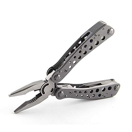 Multitool Pliers Portable Camping Survival Outdoor Multifunctional Folding Pliers  silver