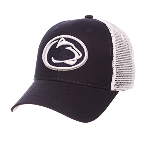 ZHATS Penn State University PSU Nittany Lions Blue Trucker Top Big Rig Mesh Adult Mens Boys Adjustable Snapback Hat Cap
