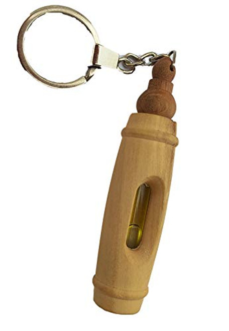 Bethlehem Gifts TM Bethlehem Olive Wood Key Ring with Holy Oil Vial from Jerusalem Bethlehem Gifts TM Bethlehem Olive Wood Key Ring with Holy Oil Vial from Jerusalem