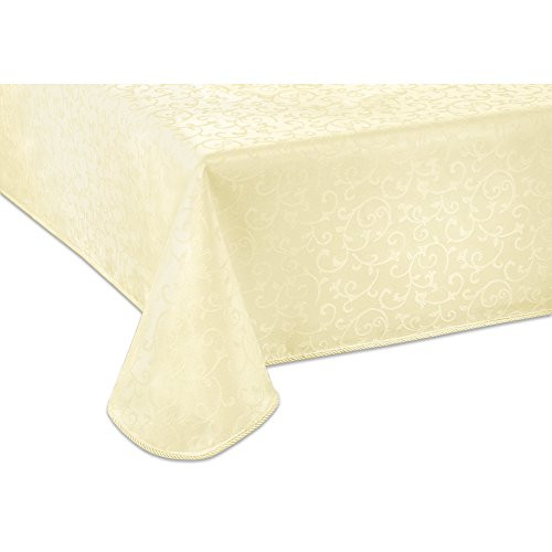 Lenox Opal Innocence 60 x84  Oblong Tablecloth Ivory