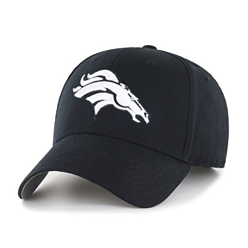 OTS NFL Denver Broncos Men s All Star Adjustable Hat Black And White One Size