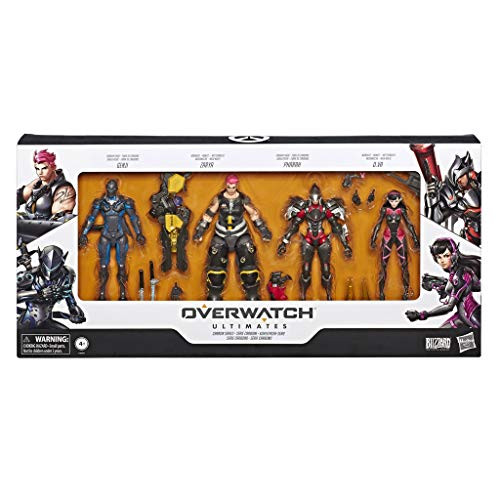 Overwatch Ultimates Series 6 Inch Collectible Carbon Series Action Figure 4pack with Genji Zarya Pharah and D Va Blizzard Video Game Overwatch Ultimates Series 6 Inch Collectible Carbon Series Action Figure 4pack with Genji Zarya Pharah and D Va Blizzard Video Game