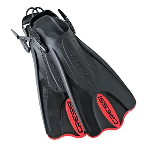 Cressi Palau Light Weight Travel Snorkeling Swim Fins Red Medium Large