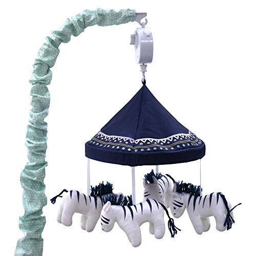 Zebra Musical Mobile   from The Indio Crib Collection by The Peanut Shell