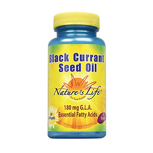 Natures Life Black Currant Seed Oil | Helps Support Healthy Skin, Nails, Joints & Immune Function | 180mg GLA (Gamma-linolenic Acid) | Softgel, 60ct Natures Life Black Currant Seed Oil | Helps Support Healthy Skin, Nails, Joints & Immune Function | 180mg GLA (Gamma-linolenic Acid) | Softgel, 60ct